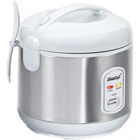 Steba RK 2 cuoci riso 3,5 L 700 W Acciaio inossidabile, Bianco (05.02.00)