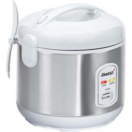 Steba RK 2 cuoci riso 3,5 L 700 W Acciaio inossidabile, Bianco (05.02.00)