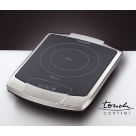 Rommelsbacher CT 2203/TC piano cottura Nero, Acciaio inossidabile Superficie piana Ceramica 1 Fornello(i) (CT 2203/TC)