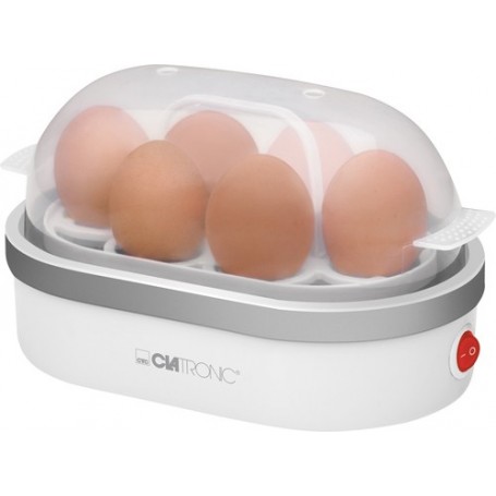 Clatronic EK 3497 Pentolino per uova 6 uovo/uova 400 W Grigio, Bianco (EK 3497)