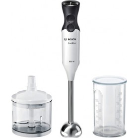 Bosch ErgoMixx MS6CA4120 frullatore 0,5 L Frullatore ad immersione 800 W Nero, Bianco (MS6CA4120)