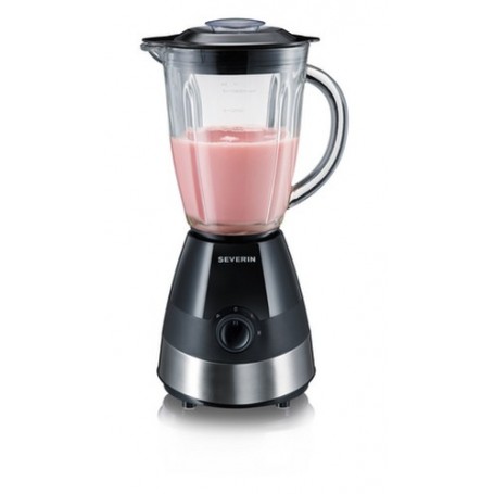 Severin SM 3718 frullatore 1,5 L Frullatore da tavolo 550 W Nero, Acciaio spazzolato (SM 3718)
