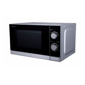 Sharp Home Appliances R-200INW forno a microonde Superficie piana Solo microonde 20 L 800 W Argento (R-200INW)
