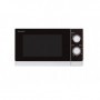 Sharp Home Appliances R-200WW Superficie piana Solo microonde 20 L 800 W Nero, Bianco (18100088)