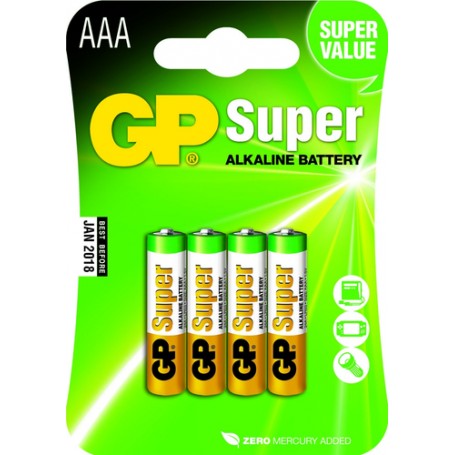 GP Batteries Super Alkaline AAA Batteria monouso Mini Stilo AAA Alcalino (5507)