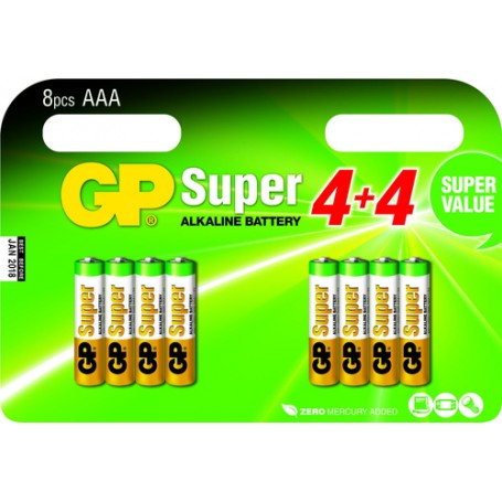 GP Batteries Super Alkaline AAA Batteria monouso Mini Stilo AAA Alcalino (151233)