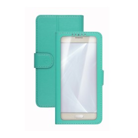 Celly Unica View custodia per cellulare 14 cm (5.5") Custodia a libro Turchese (UNICAVIEWXXLTF)