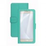 Celly Unica View custodia per cellulare 14 cm (5.5") Custodia a libro Turchese (UNICAVIEWXXLTF)