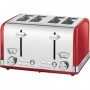 Bomann PC-TA 1194 4 fetta/e 1630 W Rosso, Acciaio (501194)