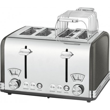 Bomann PC-TA 1194 4 fetta/e 1630 W Antracite, Acciaio (511194)