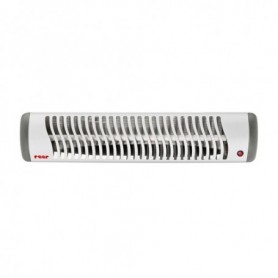 reer 19040 stufetta elettrica Interno Grigio, Bianco 500 W Riscaldatore ambiente elettrico a infrarossi (19040)