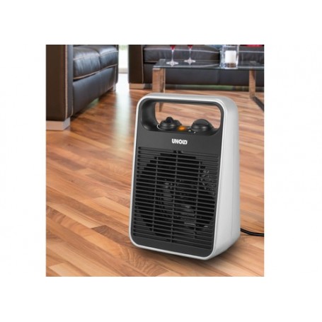 Unold 86106 stufetta elettrica Nero, Argento 2000 W Riscaldatore ambiente elettrico con ventilatore (86106)