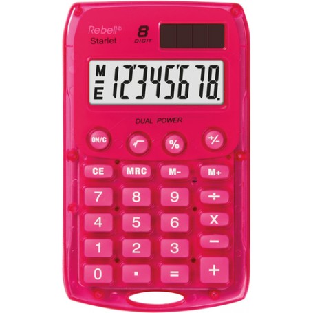 Rebell Starlet PK calcolatrice Tasca Calcolatrice di base Rosa (STARLETP)