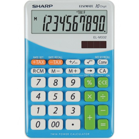 Sharp EL M332 BBL - BLU calcolatrice Desktop Calcolatrice finanziaria (SH-ELM332BBL)