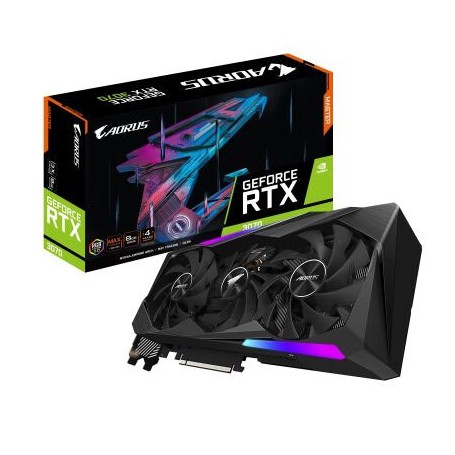 Gigabyte Aorus GeForce RTX 3070 Master 8G Rev. 2.0 - 3x DisplayPort / 3x HDMI - LHR (GV-N3070AORUS M-8GD 2.0_PROMO)