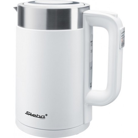 Steba WK 11 bollitore elettrico 1,7 L 2200 W Acciaio inossidabile, Bianco (43.11.00)