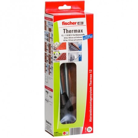 Fischer Thermax 12/110 M12 11 cm 2 pz Kit di viti (51290)