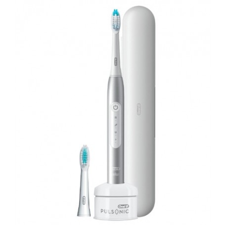 Oral-B Pulsonic Slim Luxe 4500 Adulto Spazzolino elettrico sonico Platino (4210201305675)