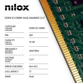 RAM DDR4 SO-DIMM 16GB 2400MHZ CL17 (NXS162400M1C17)