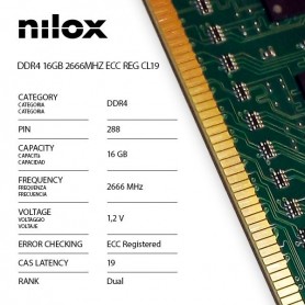RAM DDR4 16GB 2666MHZ ECC REG CL19 (NXR162666M1C19)