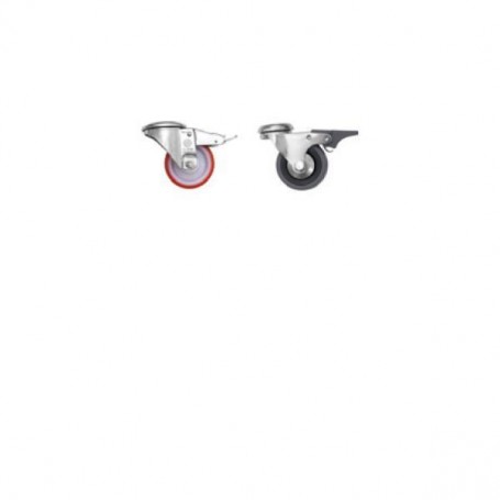 SET4 RUOTE RACK P150KG  2 CON FRENO (19687300ZY)