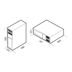 BATTERY BOX RACK COMPLETO X SDU4000 (KSDU096PM100NPA)