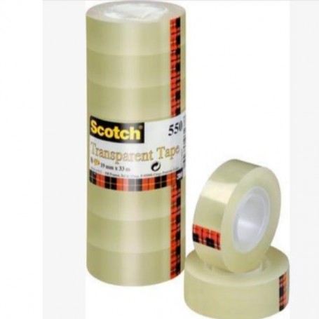 SCOTCH 550 TRASPARENTE  19MMX66M (63616)