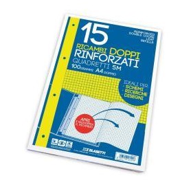 RICAMBI RINF DOPPI A4 BCO 15FF 100G (6426)