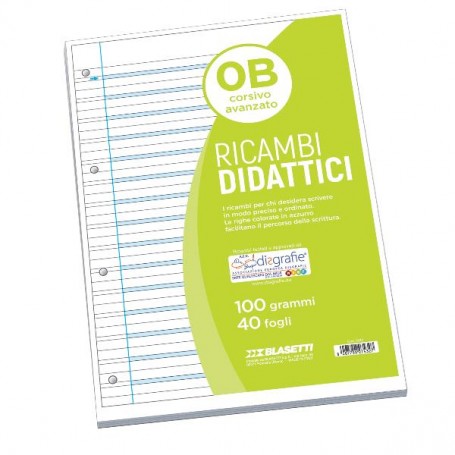 RICAMBI DIDATTICI A4 0B 40FF 100GR (7432B)