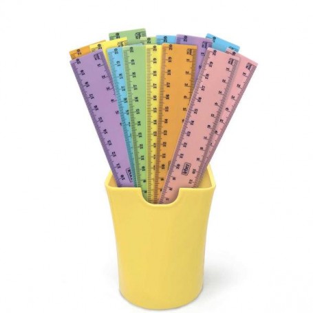 BARATTOLO 36PZ RIGHELLI 20CM PASTEL (81071)