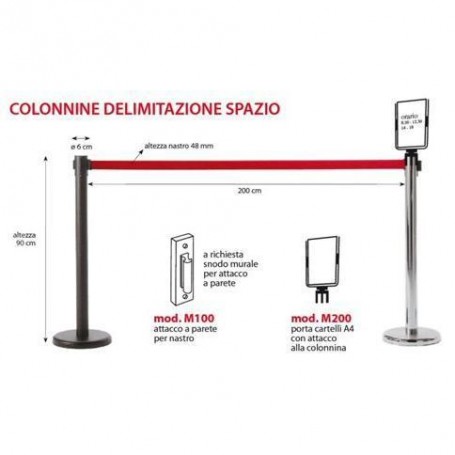 KIT COLONNINA CR COMPL. NASTRO NERA (KIT612CR480-NE)