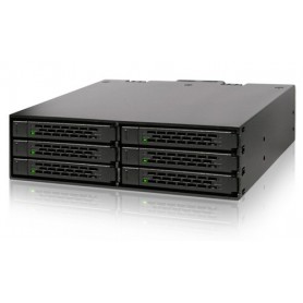 Icy Dock MB996SP-6SB pannello drive bay Nero (MB996SP-6SB)