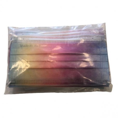 CF10MASCHERINE TIPO2 ARCOBALENO (MASKJOLIEPOLY88ARCO)