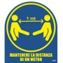 BUSTA 2FG PVCMANTENERE DISTANZA 1MT (X290COV-1)