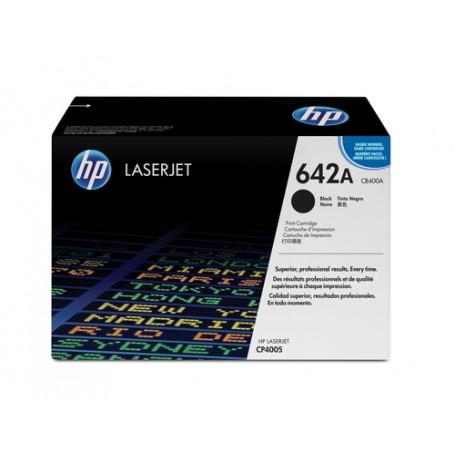 HP 642A Black Original LaserJet Toner Cartridge with Smart Printing Technology cartuccia toner 1 pz Originale Nero (CB400A)