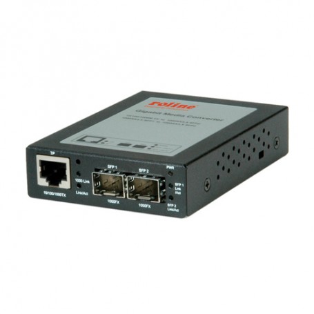 ROLINE Gigabit Converter, RJ-45 to Mini GBIC convertitore multimediale di rete (21.13.1067)