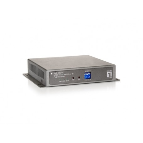 LevelOne HVE-6601R moltiplicatore AV Ricevitore AV Grigio (HVE-6601R)