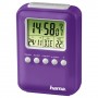 Hama "Fashion" Radio Controlled Alarm Clock Sveglia digitale Porpora (00104957)