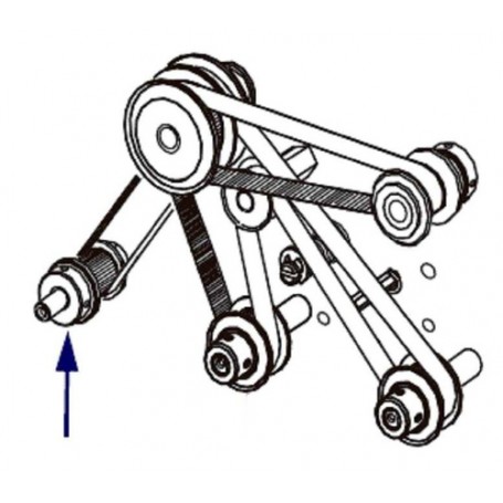 Zebra Kit Intermediate Pulley & Platen Pulley (43766M)