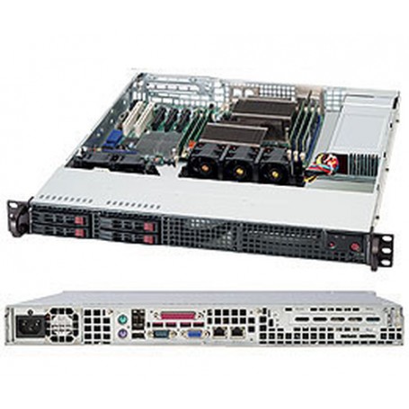 Supermicro SuperChassis 111TQ-600CB Supporto Nero 600 W (CSE-111TQ-600CB)