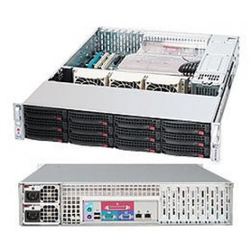 Supermicro SuperChassis 826TQ-R500LPB Supporto Nero, Argento 500 W (CSE-826TQ-R500LPB)