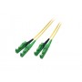 Alcasa E2000-APC - E2000-APC M/M 15m cavo a fibre ottiche E-2000 (APC) OS2 Giallo (LW-7154EA)