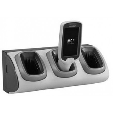 Zebra CRD-MC18-3SLCKH-01 Caricabatterie per dispositivi mobili Nero, Grigio Interno (CRD-MC18-3SLCKH-01)