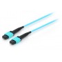 Equip 25555707 cavo a fibre ottiche 15 m MTP OM4 Ciano (25555707)