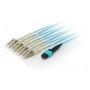 Equip 25556707 cavo a fibre ottiche 15 m MTP 4x LC OM4 Ciano (25556707)