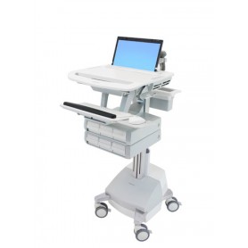 Ergotron StyleView Alluminio, Grigio, Bianco Computer portatile Carrello multimediale (SV44-1161-2)