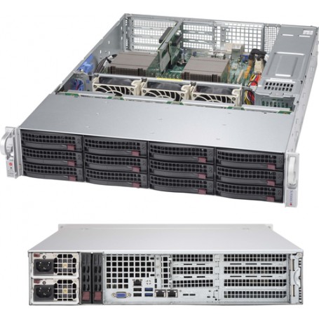 Supermicro CSE-826BAC4-R920WB computer case Supporto Nero 920 W (CSE-826BAC4-R920WB)