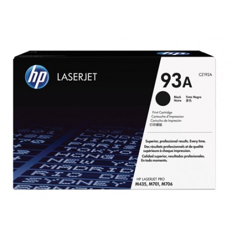 HP 93A Black Original LaserJet Toner Cartridge cartuccia toner 1 pz (CZ192A)