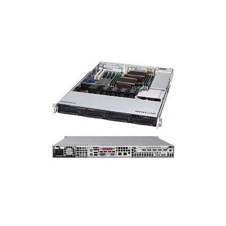 Supermicro CSE-815TQC-605CB computer case Supporto Nero 600 W (CSE-815TQC-605CB)