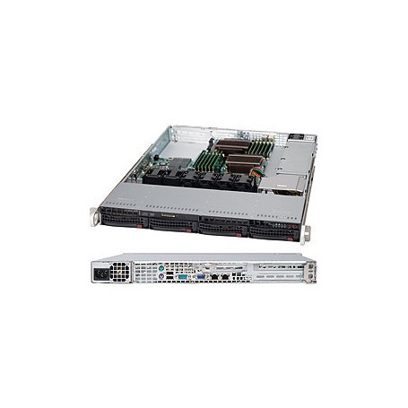 Supermicro SuperChassis 815TQC-605WB Supporto Nero 600 W (CSE-815TQC-605WB)